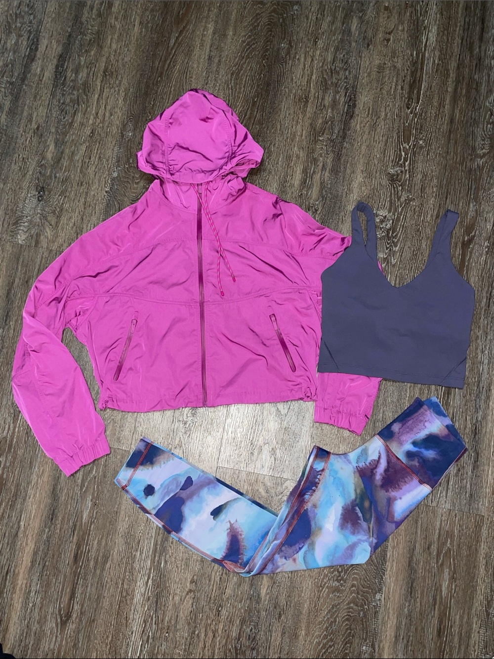 Like New Lululemon Pink/Purple/Blue Matching Bundle. Size 4